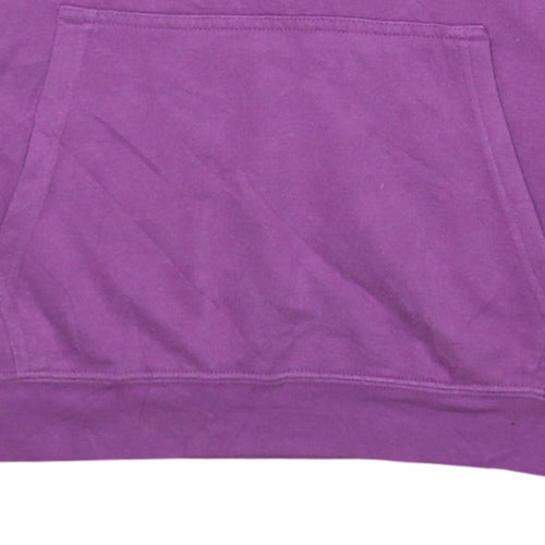 H&M Girls Purple Anime Graphic Pullover Hoodie 13-14 Years