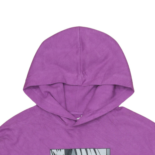 H&M Girls Purple Anime Graphic Pullover Hoodie 13-14 Years