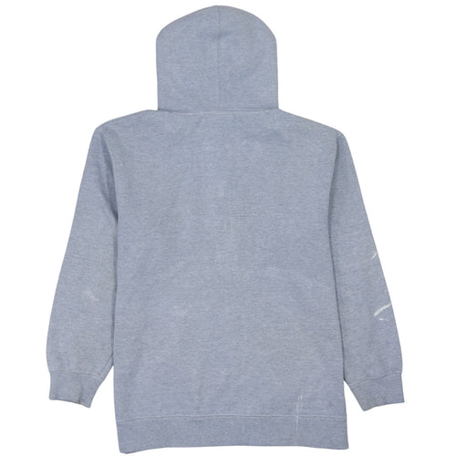 FILA Boys Grey Full Zip Hoodie XLB Logo Print Cotton Blend Casual Wear