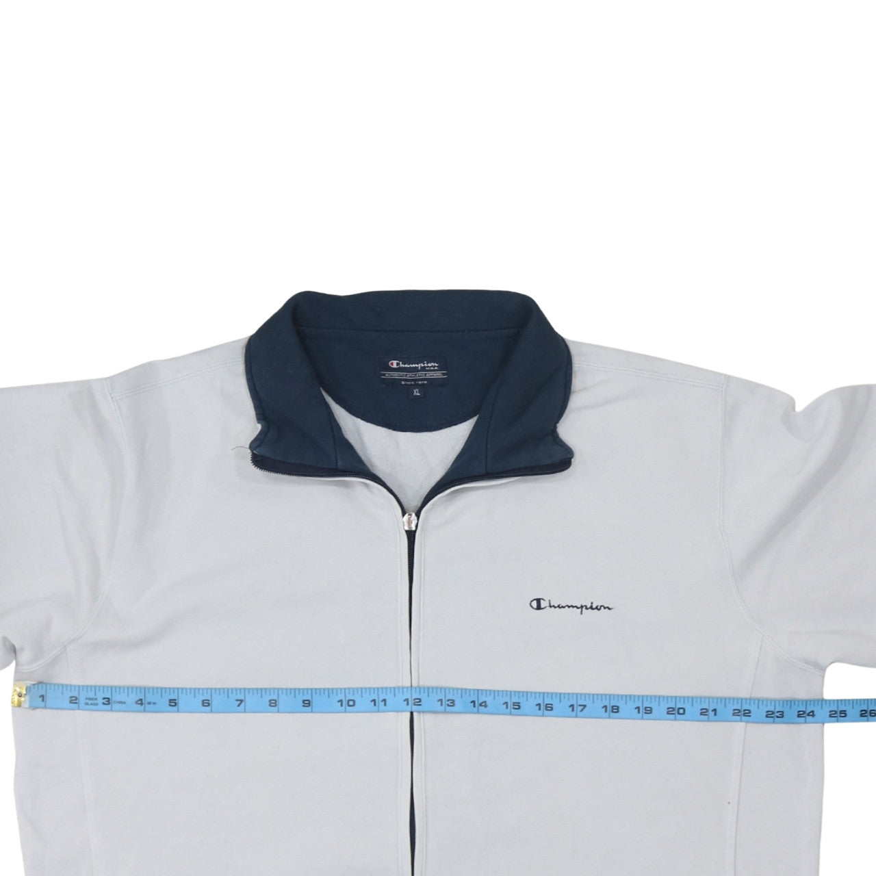 Champion Men's Grey XL Full Zip Sweatshirt Jacket