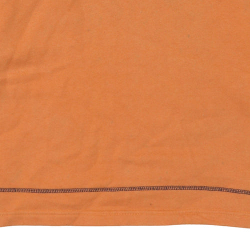 FILA Men's Orange Long Sleeve Pullover Sweatshirt L