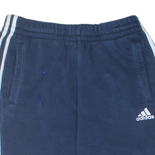 adidas Boys Blue 13-14 Years Track Pants with Side Stripes
