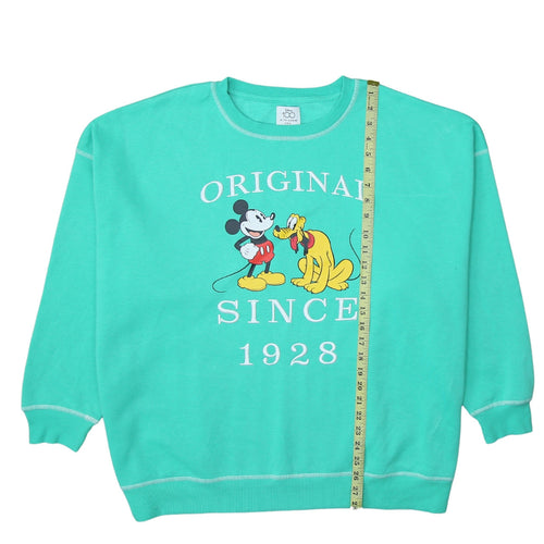 Disney x Primark Women's Green Mickey Pluto XL Sweatshirt