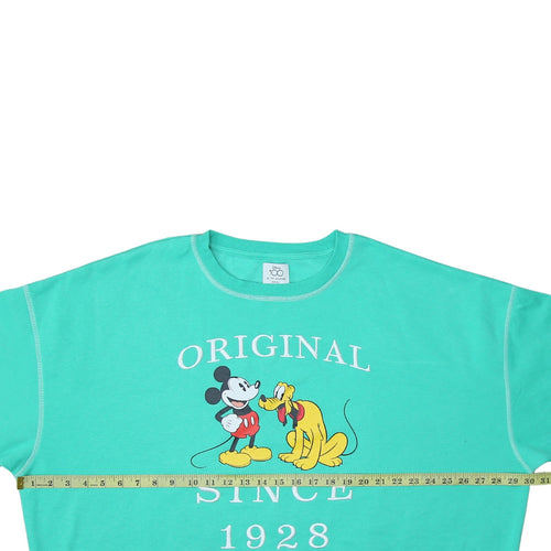 Disney x Primark Women's Green Mickey Pluto XL Sweatshirt