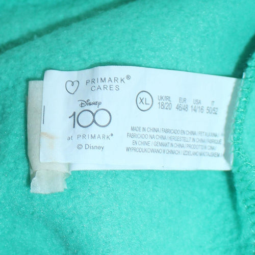 Disney x Primark Women's Green Mickey Pluto XL Sweatshirt