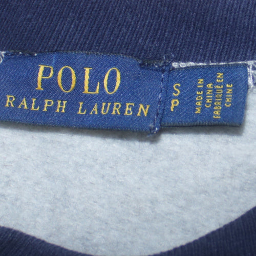 Polo Ralph Lauren Men's Grey Crew Neck Button Sweatshirt Size S