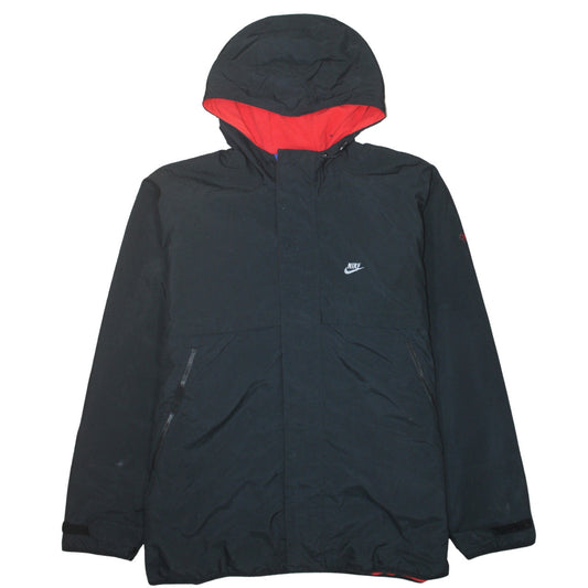 Nike Men's Black XL Hooded Parka Jacket Sportswear Winter Coat