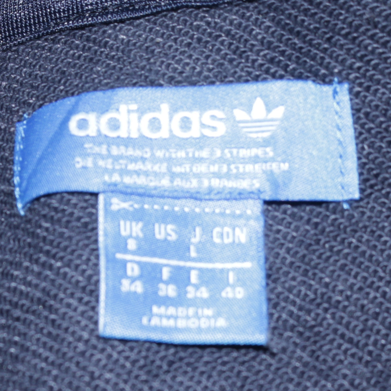 Adidas Women’s Navy Blue 1/2 Zip Logo Hoodie Size L