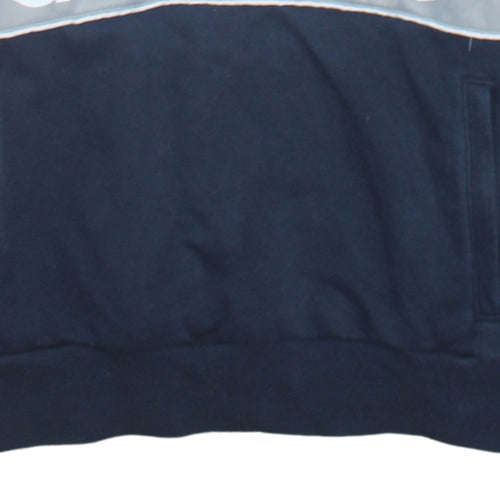Adidas Women’s Navy Blue 1/2 Zip Logo Hoodie Size L