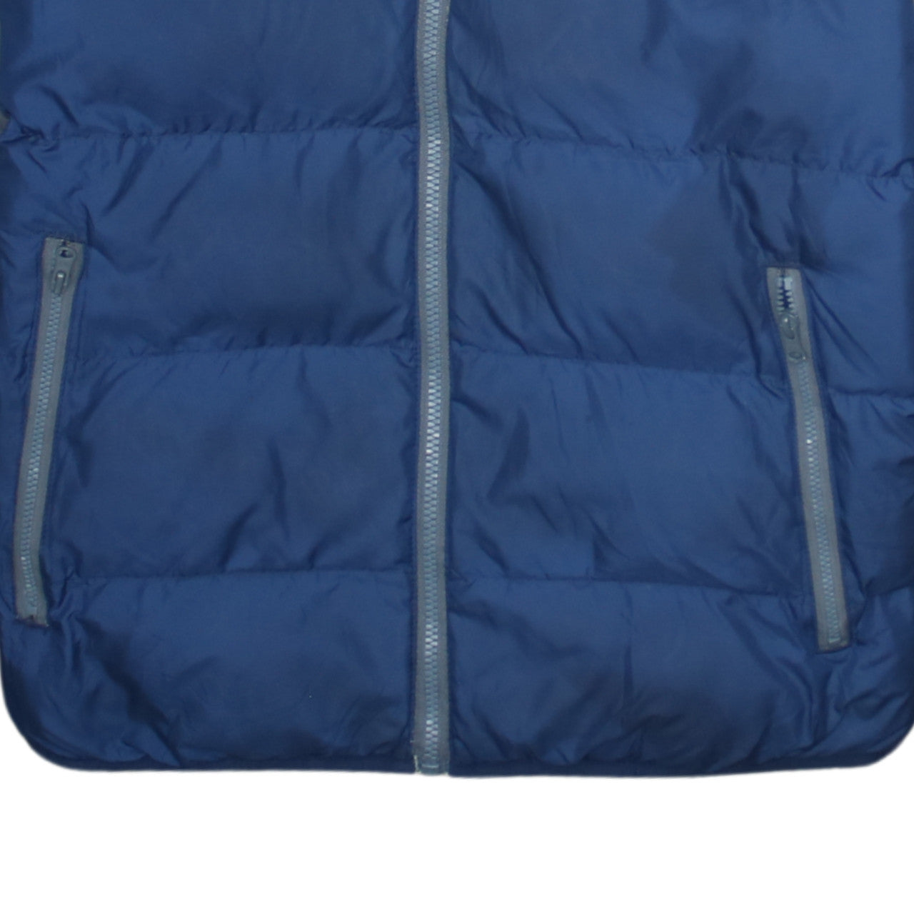 Adidas Boys Blue Hooded Puffer Jacket 13-14 Years Winter Coat