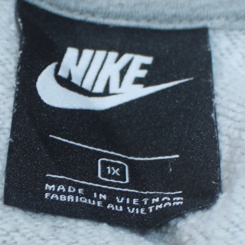 Nike Men's Grey XL Crew Neck Pullover Sweatshirt Regular Fit