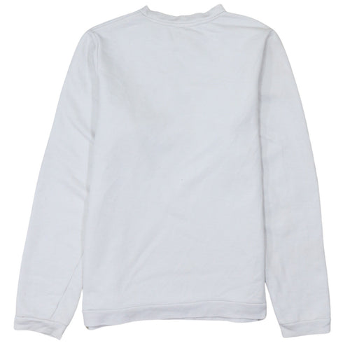 Lacoste Boys White 14 Years Crew Neck Long Sleeve Sweatshirt