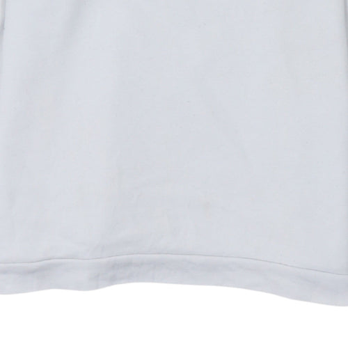 Lacoste Boys White 14 Years Crew Neck Long Sleeve Sweatshirt