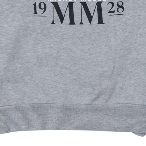 Primark Cares Women Grey Mickey Mouse Pullover Sweatshirt 2XS