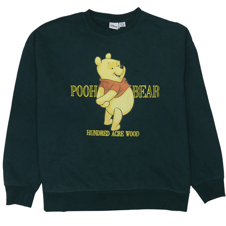 Disney Winnie the Pooh Women's Green Pullover Sweatshirt L 14/16