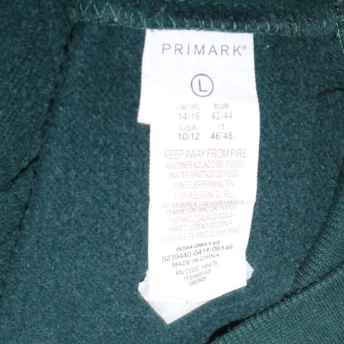 Disney Winnie the Pooh Women's Green Pullover Sweatshirt L 14/16