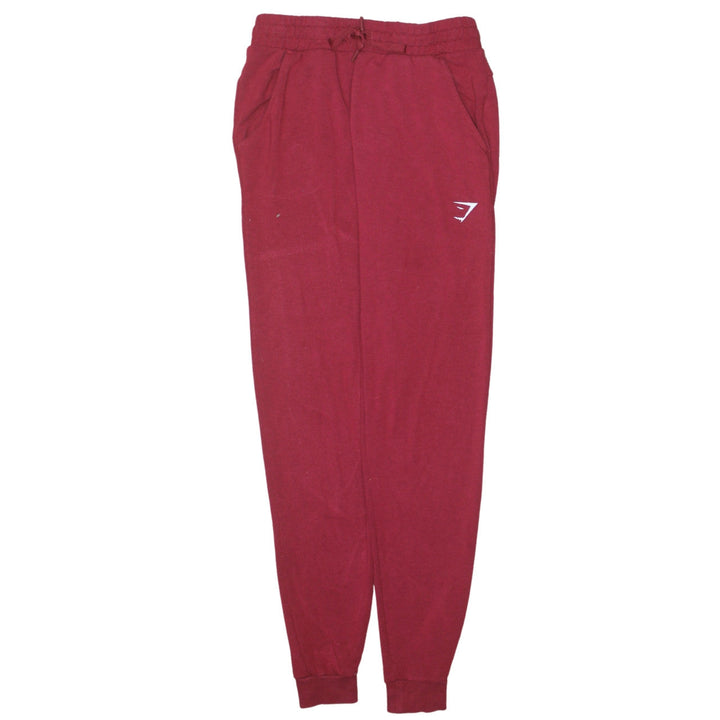 Gymshark Women's Red Jogger Sweatpants Size S Viscose Blend Activewear