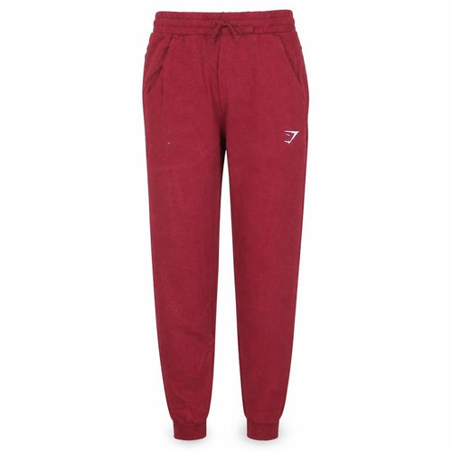 Gymshark Women's Red Jogger Sweatpants Size S Viscose Blend Activewear