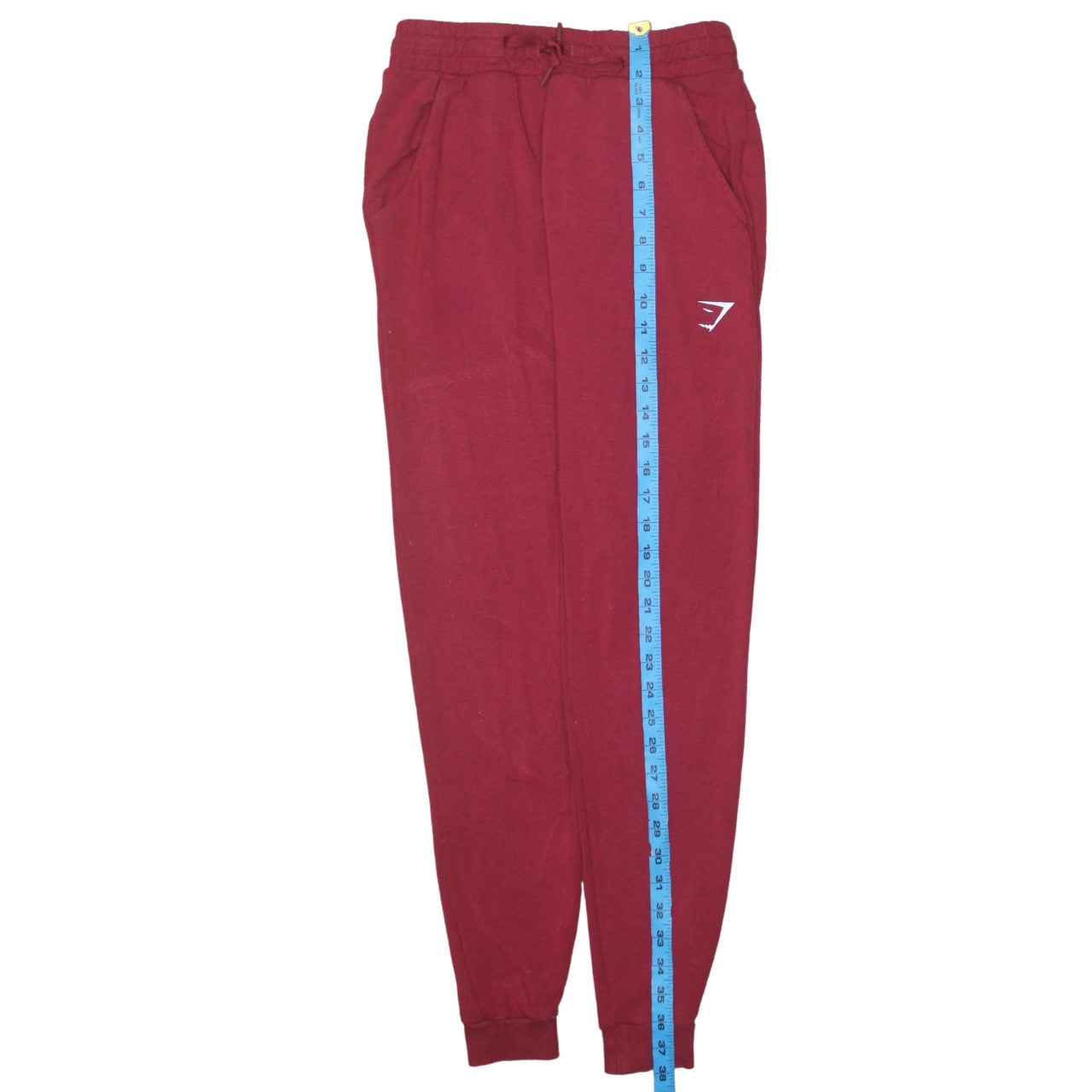 Gymshark Women's Red Jogger Sweatpants Size S Viscose Blend Activewear