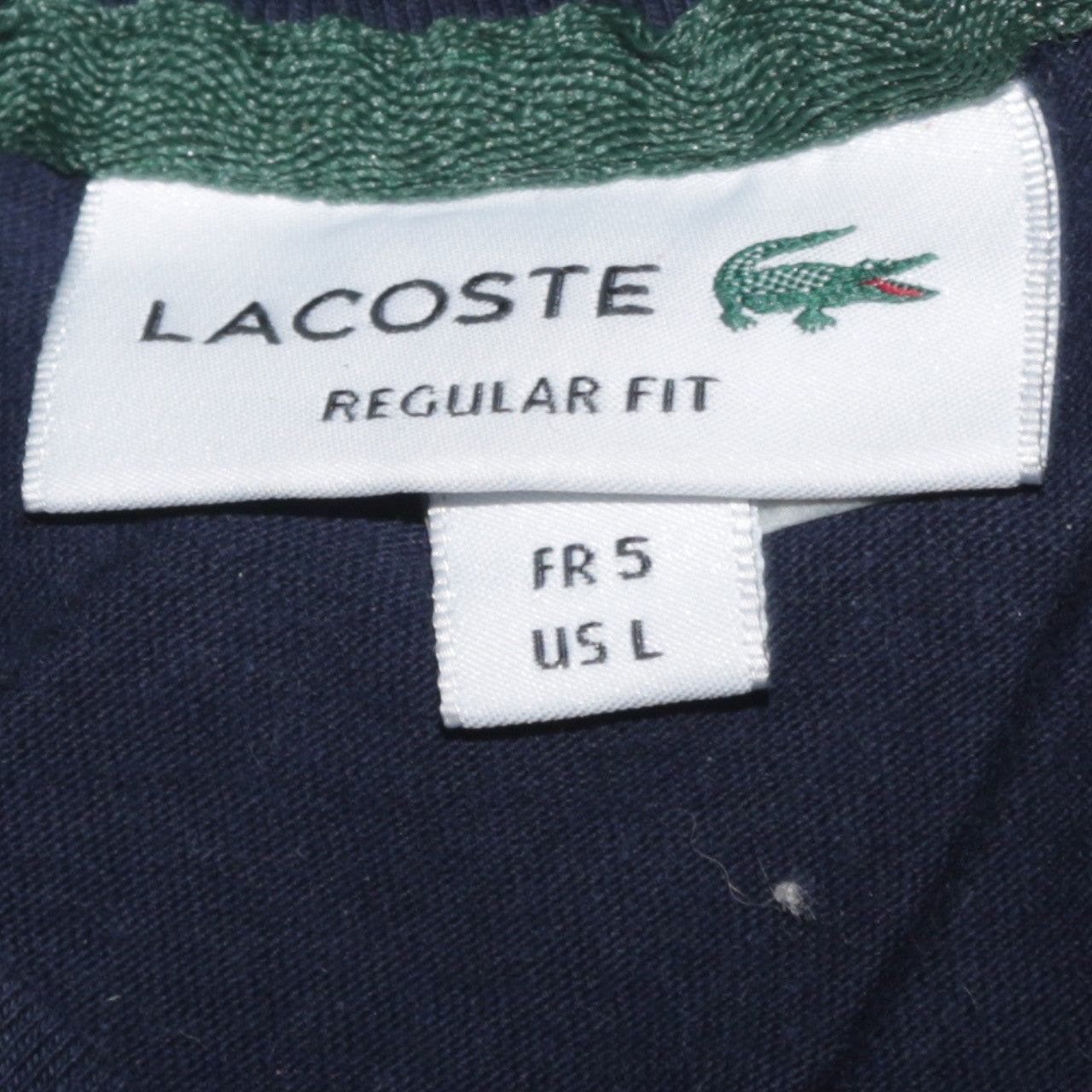 Lacoste Men's Blue Regular Fit Crew Neck Graphic T-Shirt L