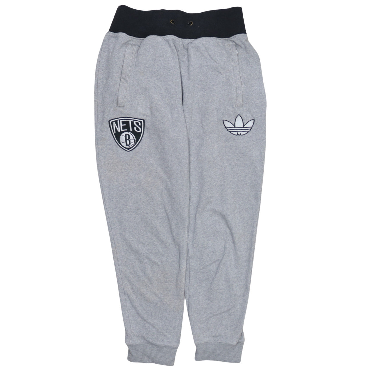 Adidas Women's Grey Jogger Sweatpants M Brooklyn Nets Activewear