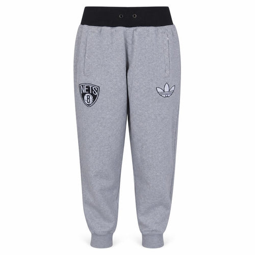 Adidas Women's Grey Jogger Sweatpants M Brooklyn Nets Activewear