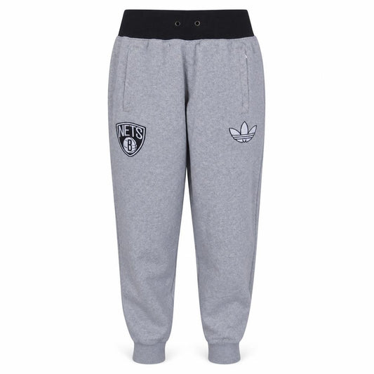 Adidas Women's Grey Jogger Sweatpants M Brooklyn Nets Activewear