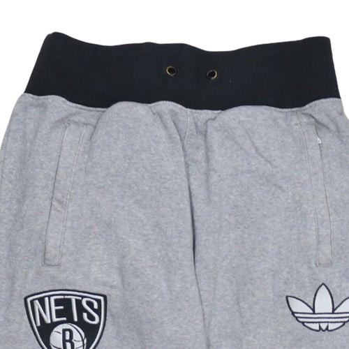 Adidas Women's Grey Jogger Sweatpants M Brooklyn Nets Activewear