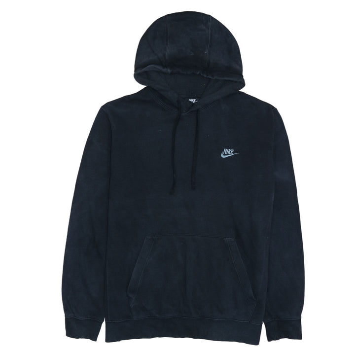 Nike Women Black Large Pullover Hoodie with Logo Pocket