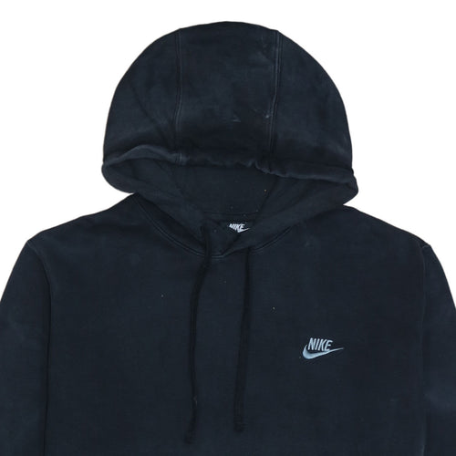Nike Women Black Large Pullover Hoodie with Logo Pocket