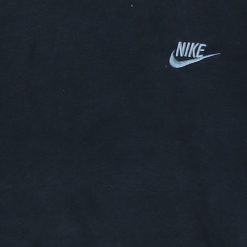 Nike Women Black Large Pullover Hoodie with Logo Pocket