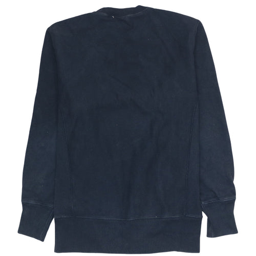 Champion Men's Blue Small Reverse Weave Crew Neck Sweatshirt