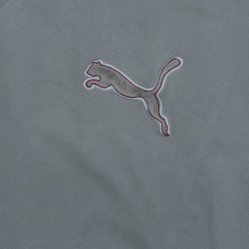 Puma Men's Grey Crew Neck Logo Sweatshirt Size L