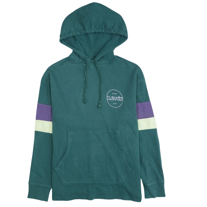 Levi's Men's Green Pullover Relaxed Fit Hoodie Size S