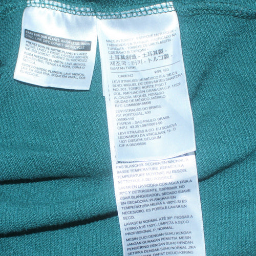 Levi's Men's Green Pullover Relaxed Fit Hoodie Size S