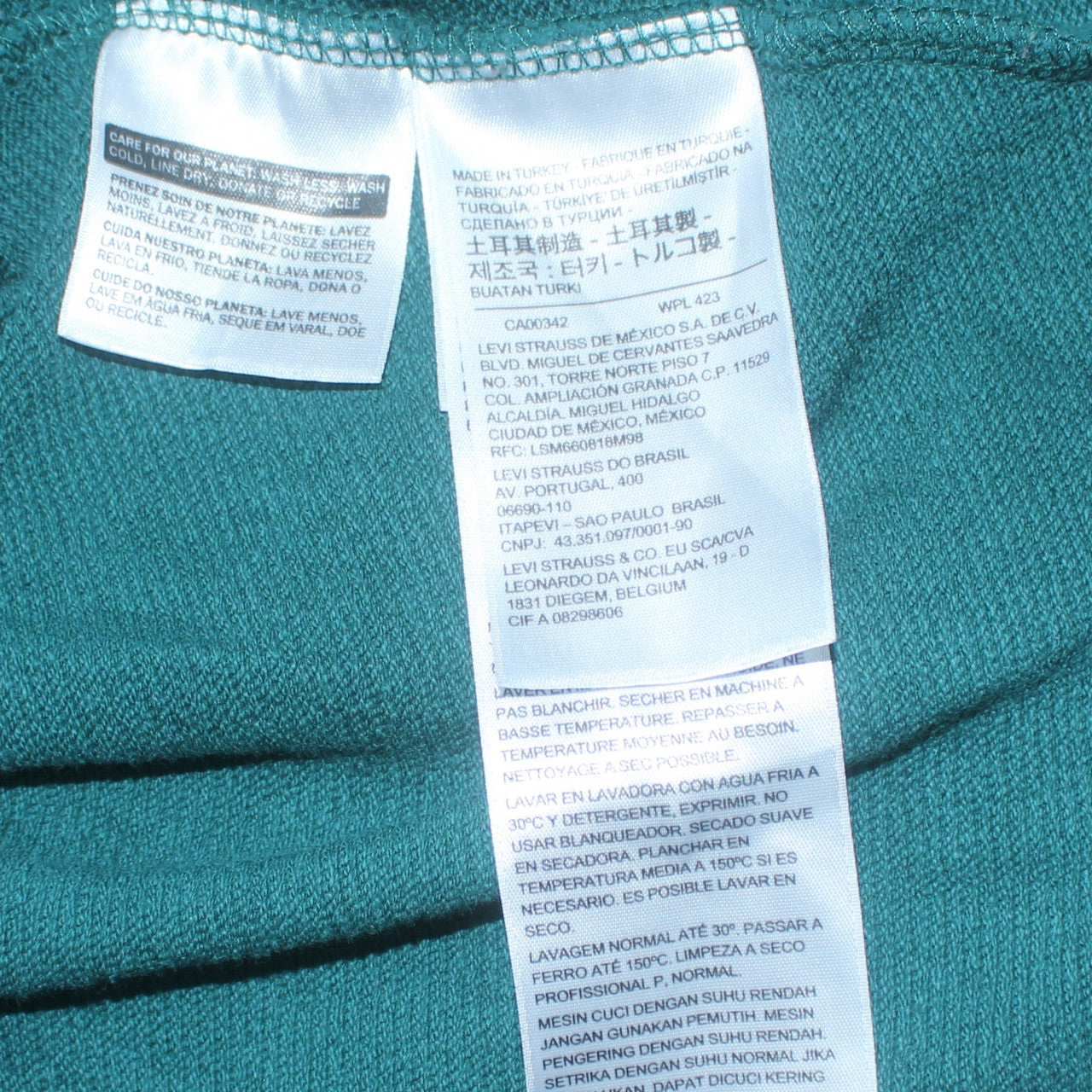 Levi's Men's Green Pullover Relaxed Fit Hoodie Size S