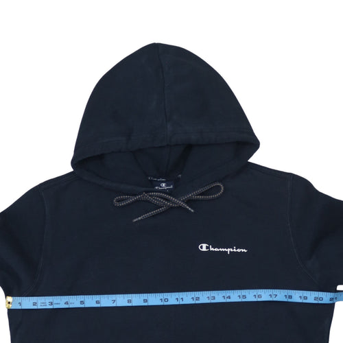 Champion Men’s Blue Pullover Hoodie Small Logo Fleece Sweatshirt