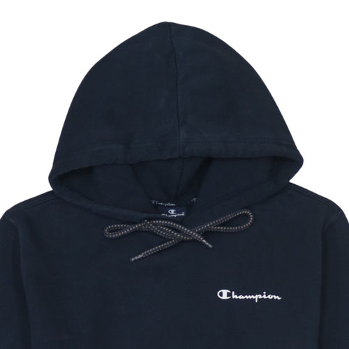 Champion Men’s Blue Pullover Hoodie Small Logo Fleece Sweatshirt