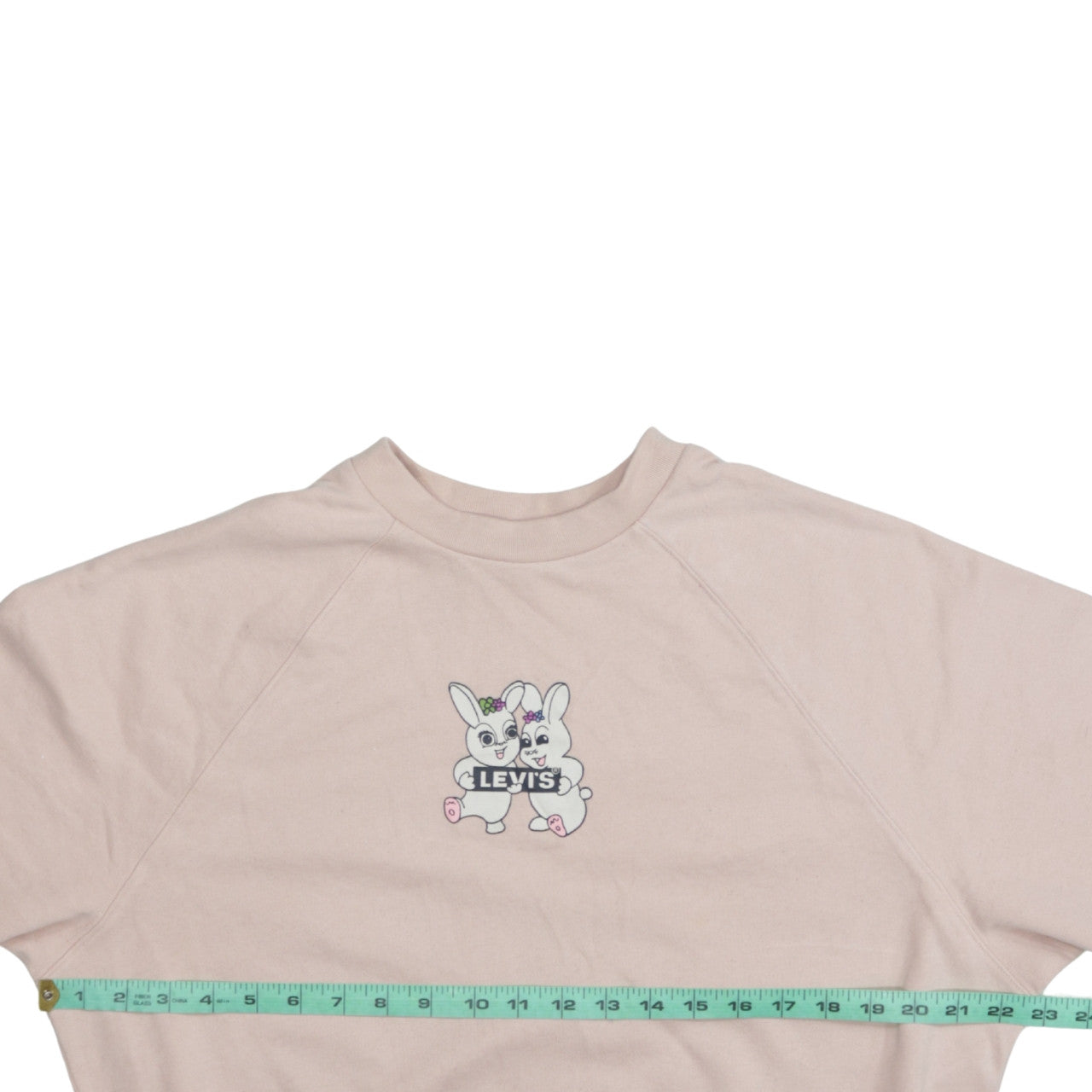 Levi's Women Pink Bunny Graphic Pullover Sweatshirt Size M