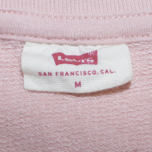 Levi's Women Pink Bunny Graphic Pullover Sweatshirt Size M