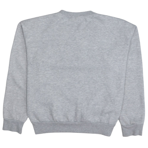 Disney Womens Grey XS Sweatshirt Mickey & Minnie Embroidered Pullover