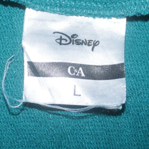 Disney C&A Womens Green Friends Forever Sweatshirt L Mickey Minnie