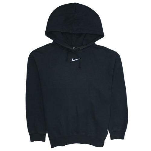 Nike Men’s Black Pullover Hoodie Medium Fleece Logo Sportswear