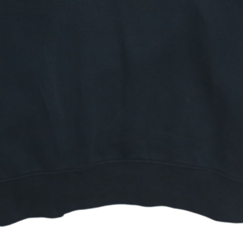 Nike Men’s Black Pullover Hoodie Medium Fleece Logo Sportswear