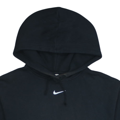 Nike Men’s Black Pullover Hoodie Medium Fleece Logo Sportswear