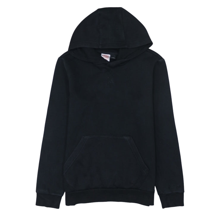 Adidas Boys Black Pullover Hoodie Size 13-14 Years Cotton Blend
