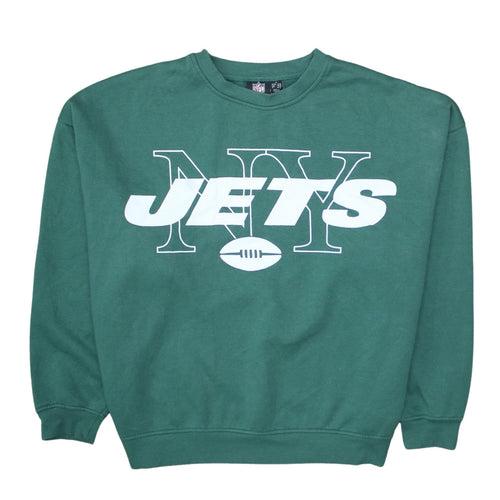 Primark NFL NY Jets Green Sweatshirt Women M 12-14 Crew Neck Pullover