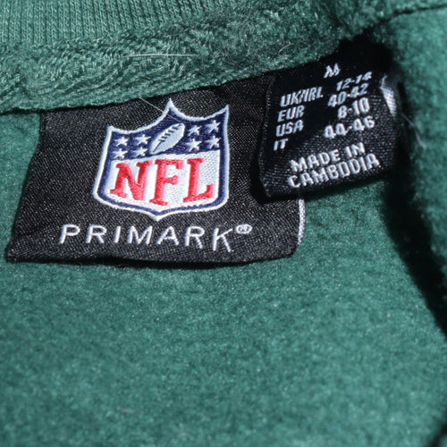 Primark NFL NY Jets Green Sweatshirt Women M 12-14 Crew Neck Pullover