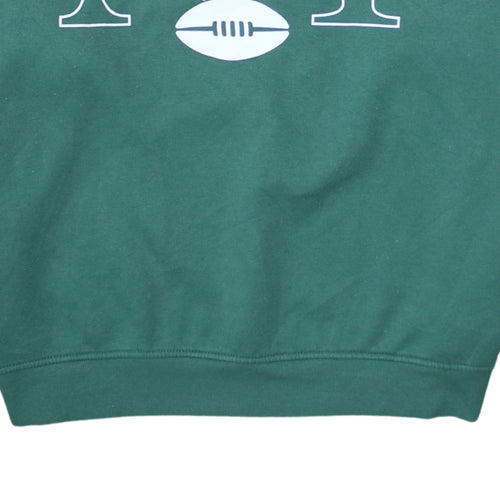 Primark NFL NY Jets Green Sweatshirt Women M 12-14 Crew Neck Pullover