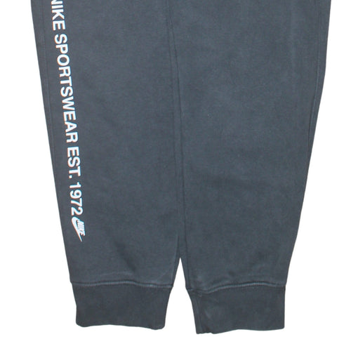 Nike Women's Black Jogger Cargo Sweatpants M Elastic Waist Fleece